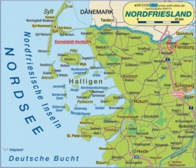 Karte Nordfriesland geschützt